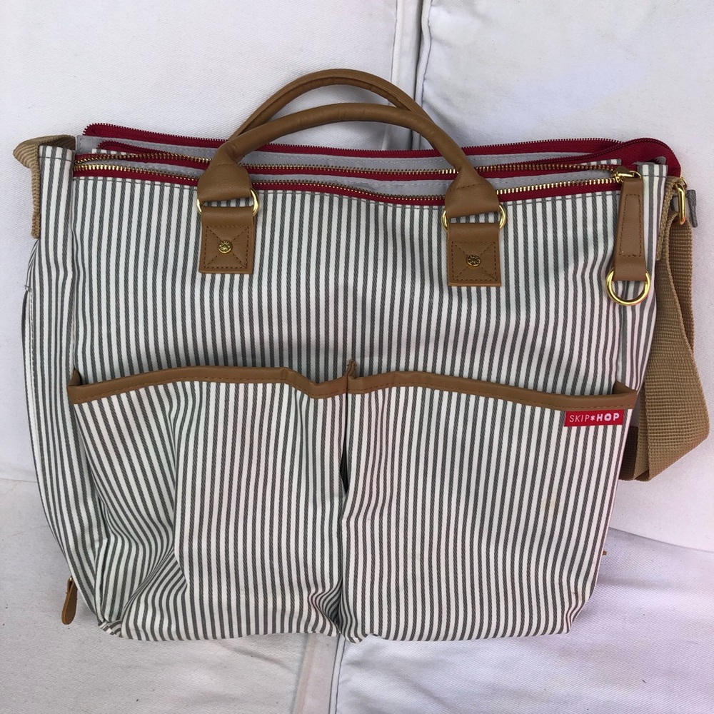 Skip Hop Striped Diaper Bag